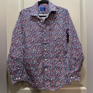 Apt. 9 Size S Men’s Slim Fit Floral Shirt EUC